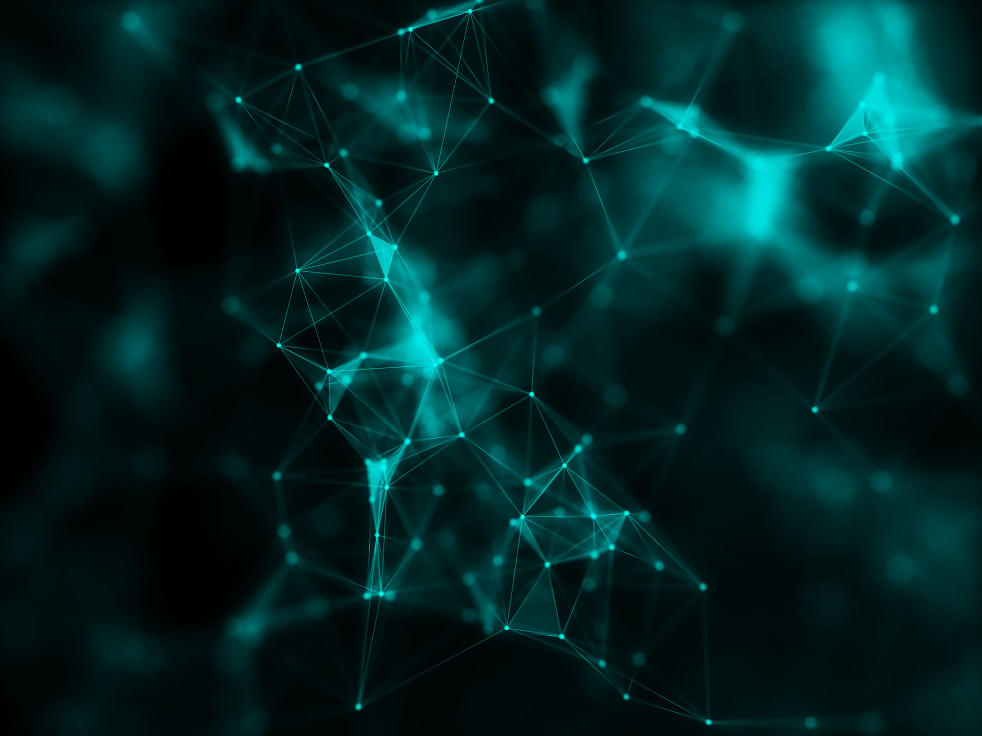 Abstract green network connections representing AI data annotation infrastructure